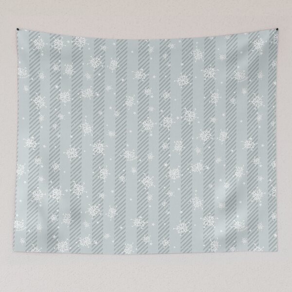 Item preview, Silver Christmas Stripes designed and sold by JanGrackle.