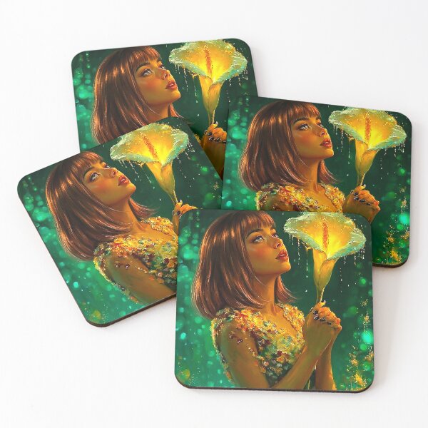Item preview, Glowing Calla Lily and Woman Fantasy Art designed and sold by abanoubnabil.