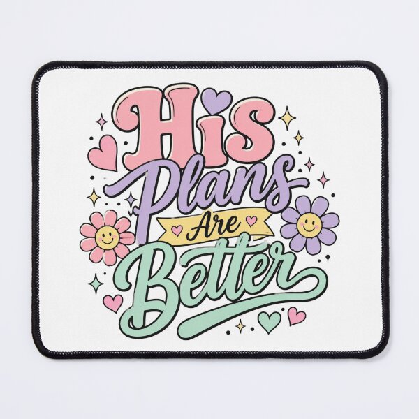 Item preview, His Plans Are Better Christian Shirt | Faith Quote Floral Typography Gift for Women designed and sold by Illustrated Faith.