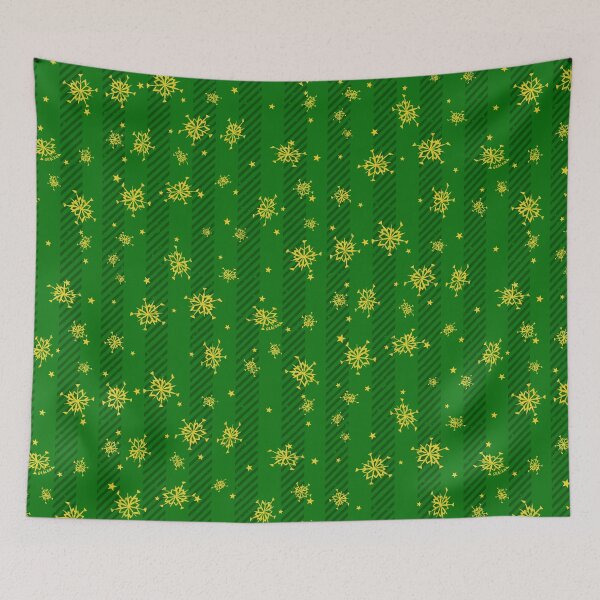 Item preview, Green Christmas Stripes designed and sold by JanGrackle.