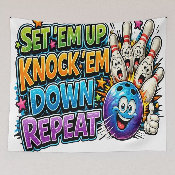 Item preview, Bowling; Set 'em Up Knock 'em Down Repeat designed and sold by DazzleKitty.