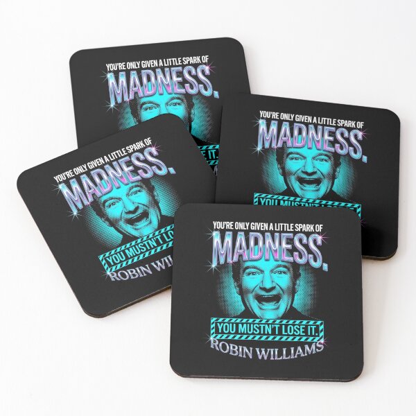 Item preview, Spark Of Madness Quote - Robin Williams designed and sold by Enea Kelo.