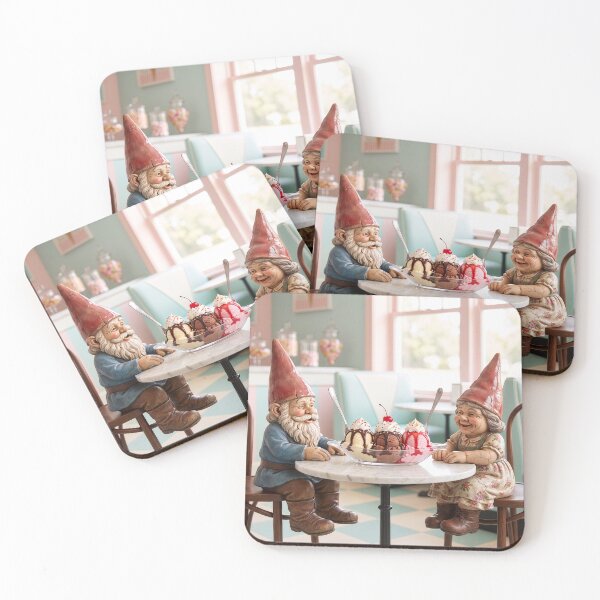 Item preview, Garden Gnomes Share a Banana Split designed and sold by Tridentulus.