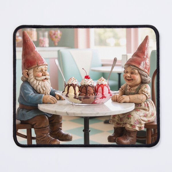 Item preview, Garden Gnomes Share a Banana Split designed and sold by Tridentulus.