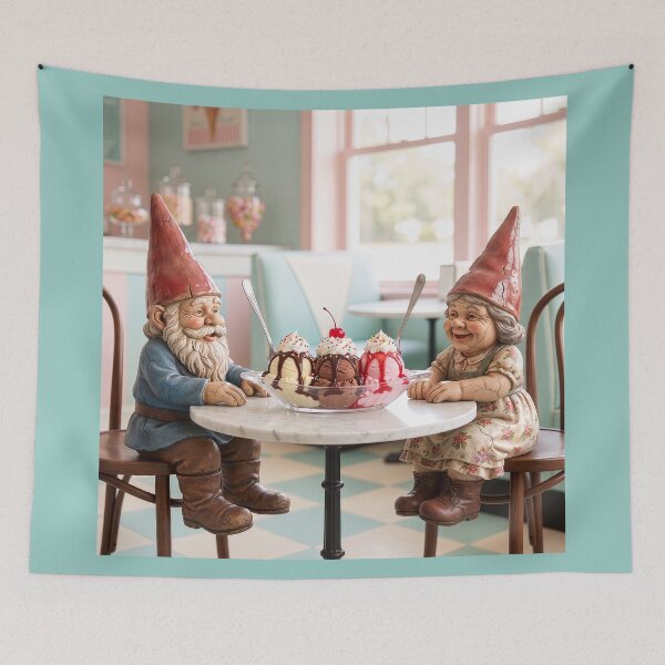 Item preview, Garden Gnomes Share a Banana Split designed and sold by Tridentulus.