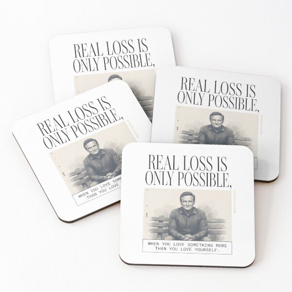 Item preview, Real Loss Is Only Possible Quote - Robin Williams designed and sold by Enea Kelo.