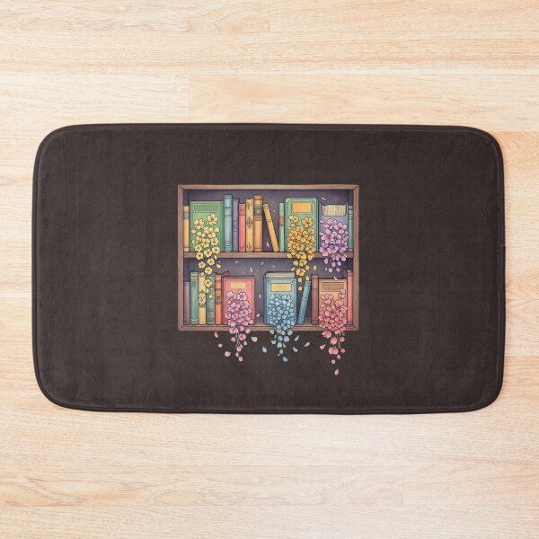 Item preview, Floral Bookshelf (no text) – Art Print designed and sold by D-Islamic.