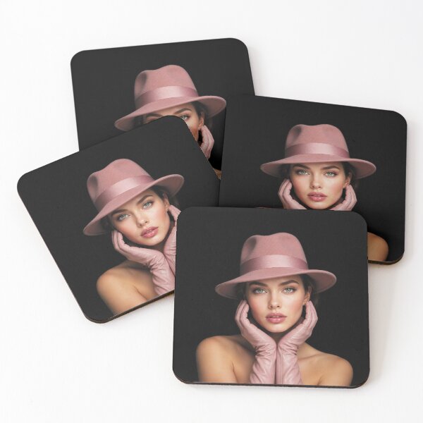 Item preview, Elegant Fashion Portrait: Woman in Fedora and Gloves designed and sold by Lucia Amaris Art.