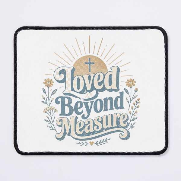 Item preview, Loved Beyond Measure Christian Retro Typography | John 3:16 Faith T-Shirt Design designed and sold by Illustrated Faith.