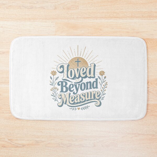 Item preview, Loved Beyond Measure Christian Retro Typography | John 3:16 Faith T-Shirt Design designed and sold by Illustrated Faith.