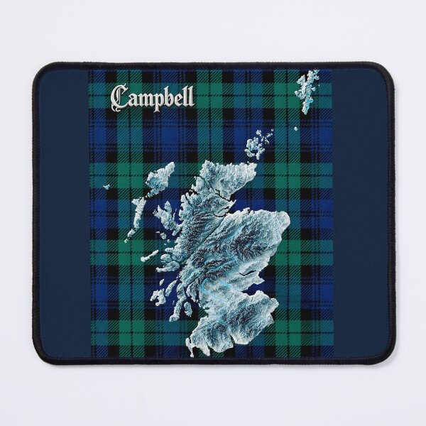 Item preview, Scotland Map and Clan Campbell Tartan designed and sold by davidelder.