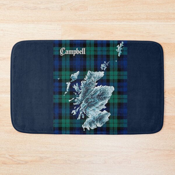 Item preview, Scotland Map and Clan Campbell Tartan designed and sold by davidelder.