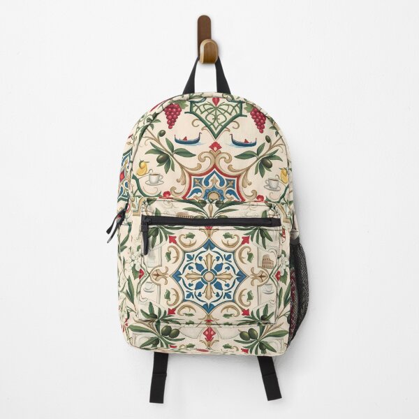 Item preview, Rome Vintage Italian Heritage Renaissance Damask Landmarks Pattern designed and sold by ART ATTACK ZONE.