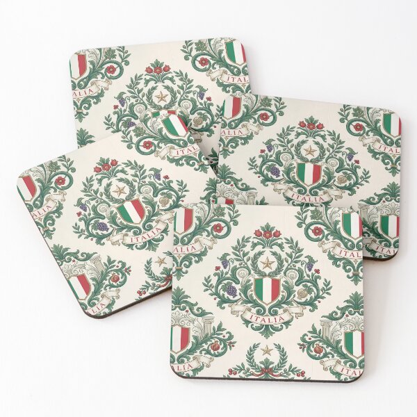 Item preview, Lazio Vintage Italian Heritage Renaissance Damask Landmarks Pattern designed and sold by ART ATTACK ZONE.