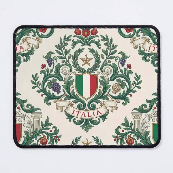 Item preview, Lazio Vintage Italian Heritage Renaissance Damask Landmarks Pattern designed and sold by ART ATTACK ZONE.