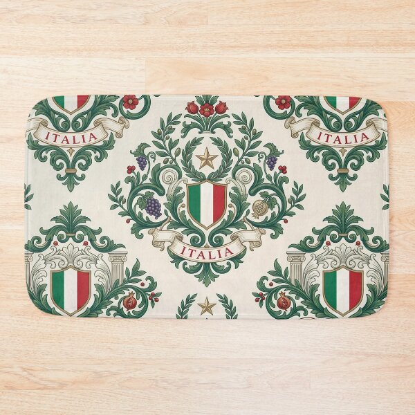 Item preview, Lazio Vintage Italian Heritage Renaissance Damask Landmarks Pattern designed and sold by ART ATTACK ZONE.