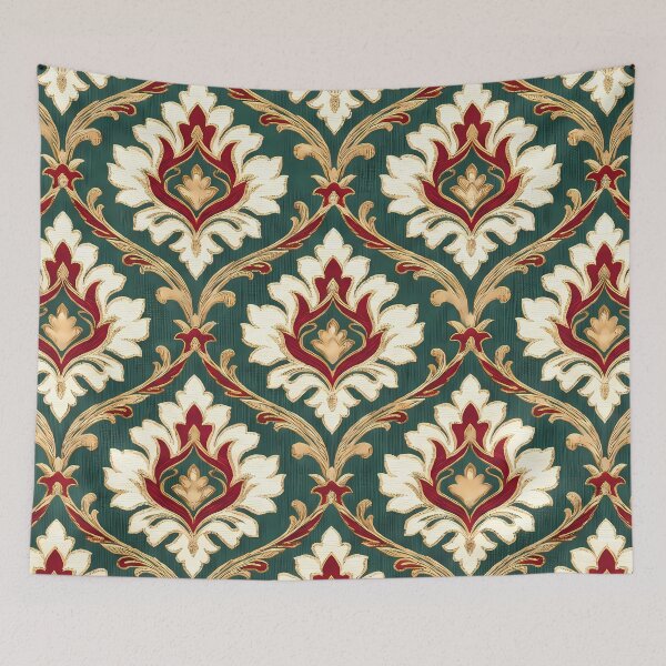 Item preview, Vatican Vintage Italian Heritage Renaissance Damask Landmarks Pattern designed and sold by ART ATTACK ZONE.
