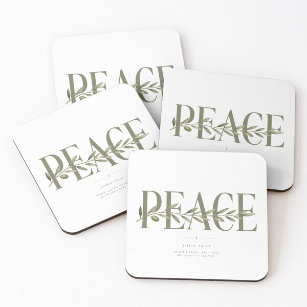 Item preview, Peace | Christian Olive Branch Typography Design designed and sold by Illustrated Faith.