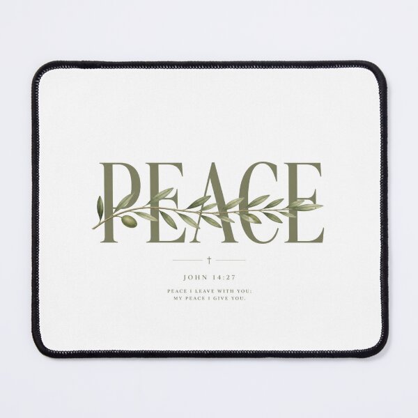 Item preview, Peace | Christian Olive Branch Typography Design designed and sold by Illustrated Faith.