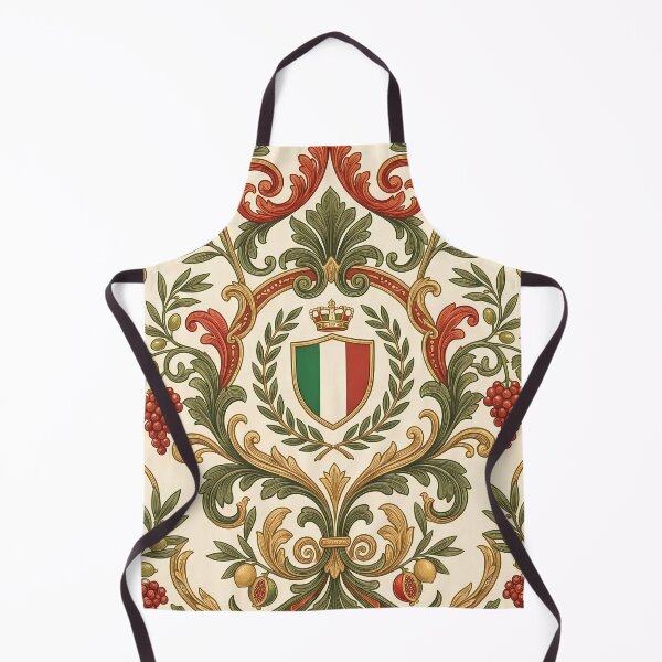 Item preview, Naples Vintage Italian Heritage Renaissance Damask Landmarks Pattern designed and sold by ART ATTACK ZONE.