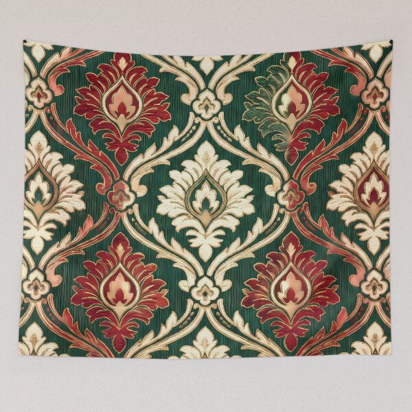 Item preview, Milan Vintage Italian Heritage Renaissance Damask Landmarks Pattern designed and sold by ART ATTACK ZONE.