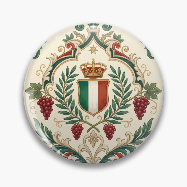 Item preview, Parma Vintage Italian Heritage Renaissance Damask Landmarks Pattern designed and sold by ART ATTACK ZONE.