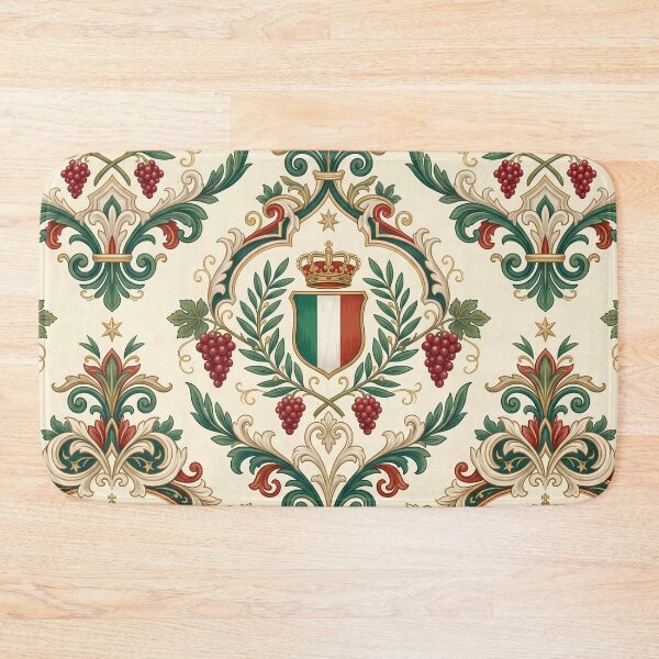 Item preview, Parma Vintage Italian Heritage Renaissance Damask Landmarks Pattern designed and sold by ART ATTACK ZONE.