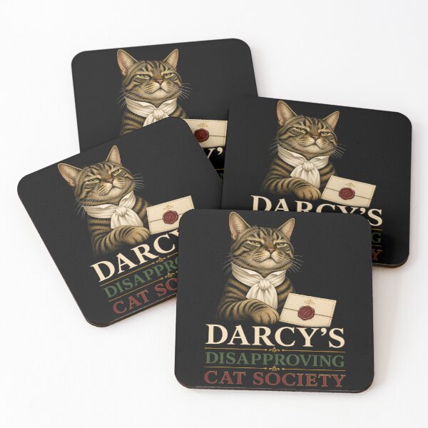 Item preview, Pride and Prejudice: Darcy's Disapproving Cat Society designed and sold by Fenay Designs.