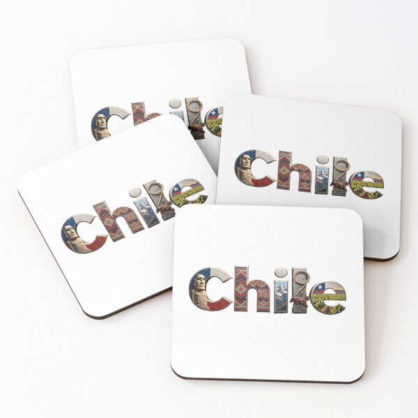 Item preview, Chile Typography Travel Design | Cultural Landmark Word Art designed and sold by VladisWorld.