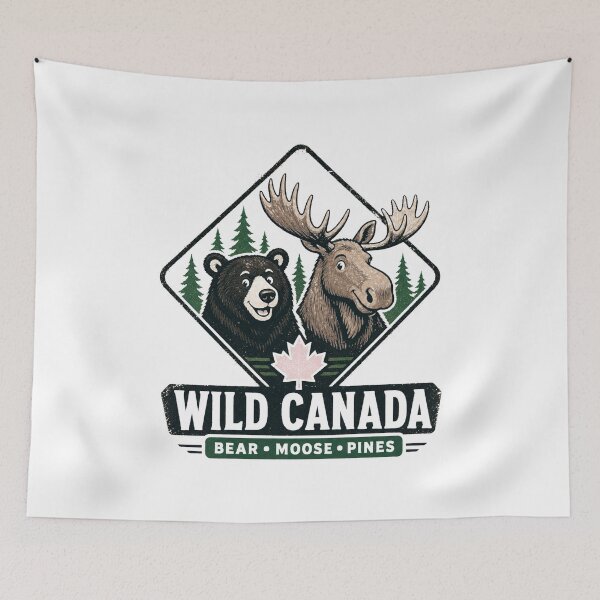 Item preview, Canada Bear Wilderness and True North Wildlife Art designed and sold by AMICO77.