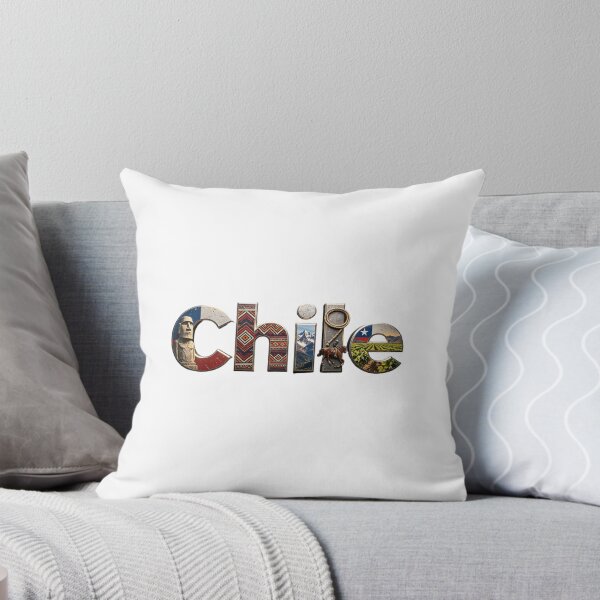 Item preview, Chile Typography Travel Design | Cultural Landmark Word Art designed and sold by VladisWorld.