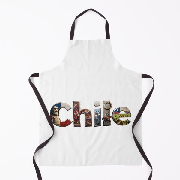Item preview, Chile Typography Travel Design | Cultural Landmark Word Art designed and sold by VladisWorld.