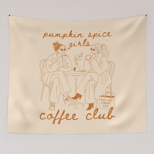 Item preview, Pumpkin Spice Girl Coffee Club All Day Every Day Fall Latte Cozy Season designed and sold by Forevermore.