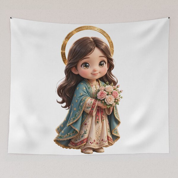 Item preview, Holy Mary With Roses Chibi III designed and sold by NoticasDeFe.