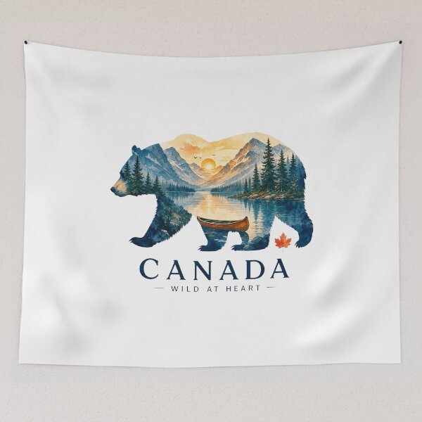 Item preview, Canada Bear Wilderness and True North Wildlife Art designed and sold by AMICO77.