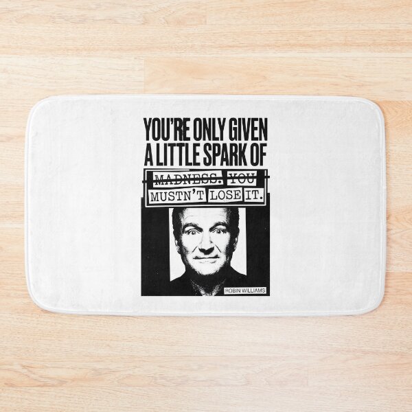 Item preview, Spark Of Madness Quote - Robin Williams designed and sold by Enea Kelo.