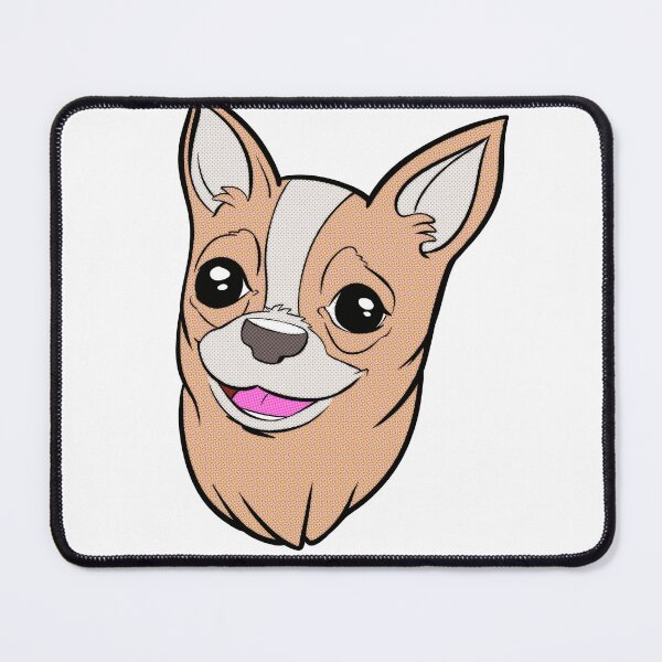 Item preview, Happy Chihuahua Face Sticker designed and sold by ben.comictell.