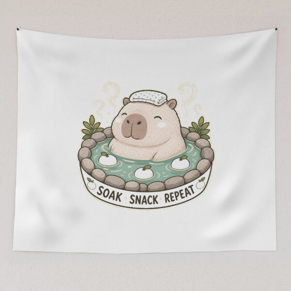 Item preview, Cute Capybara Relaxed and Funny Chill Animal Artwork designed and sold by AMICO77.