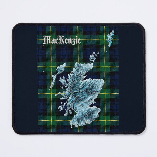 Item preview, Scotland Map and Clan MacKenzie Tartan designed and sold by davidelder.