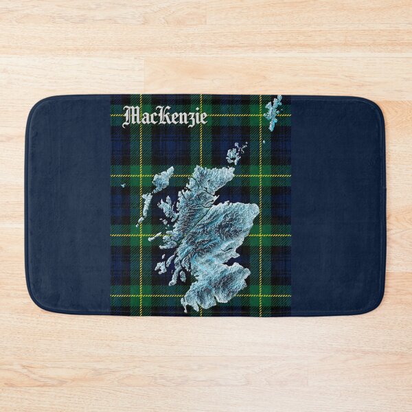 Item preview, Scotland Map and Clan MacKenzie Tartan designed and sold by davidelder.