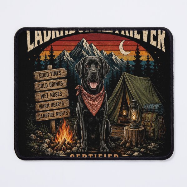 Item preview, Camping Buddy Labrador Retriever Certified Good Boy Vintage Shirt designed and sold by AtllasDesigns.