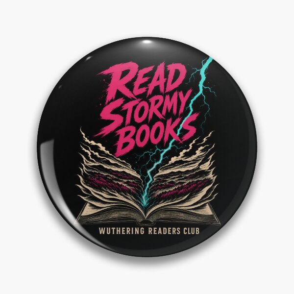 Item preview, Wuthering Heights: Read Stormy Books in Electric Neon designed and sold by Fenay Designs.