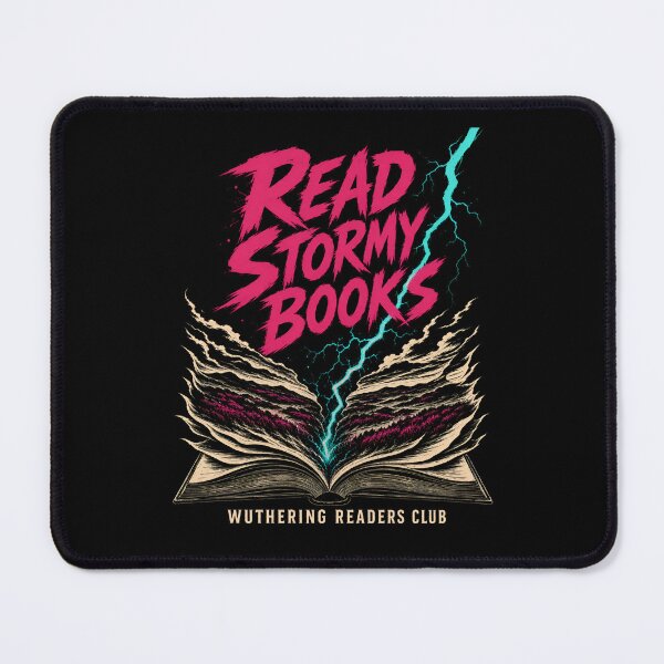 Item preview, Wuthering Heights: Read Stormy Books in Electric Neon designed and sold by Fenay Designs.