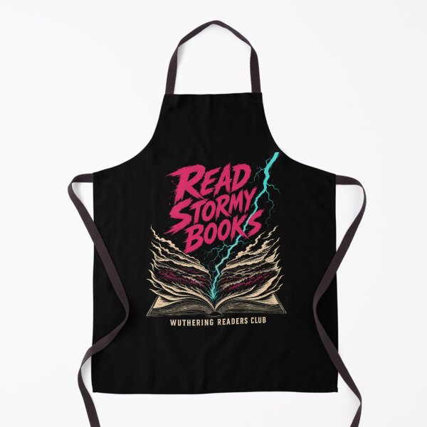 Item preview, Wuthering Heights: Read Stormy Books in Electric Neon designed and sold by Fenay Designs.