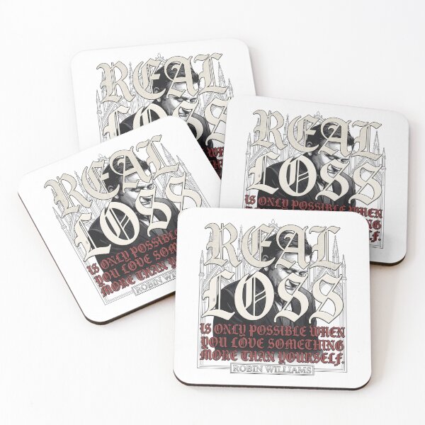 Item preview, Real Loss Is Only Possible Quote - Robin Williams designed and sold by Enea Kelo.