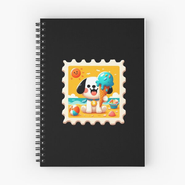 Item preview, Cute Dog Enjoying Ice Cream designed and sold by Codavid85.