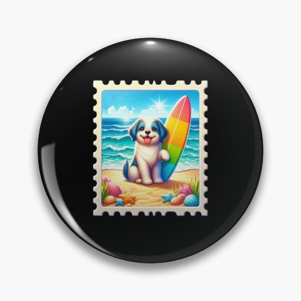 Item preview, Puppy with a Surfboard designed and sold by Codavid85.