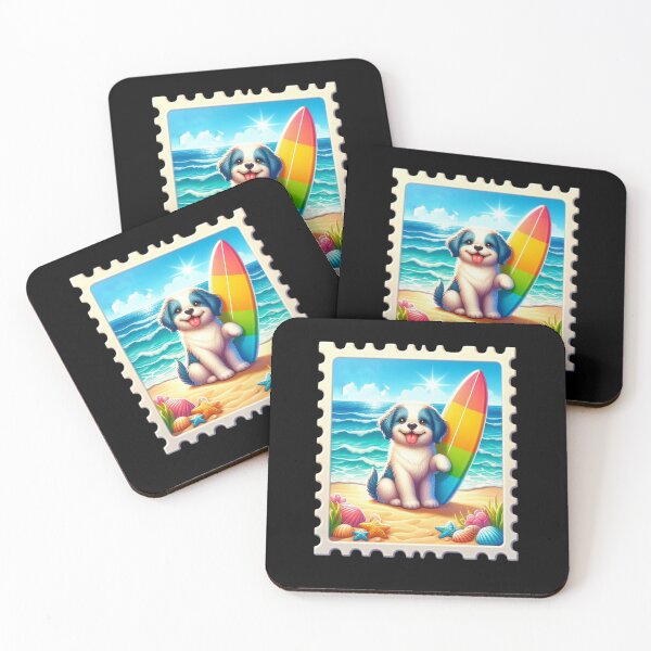 Item preview, Puppy with a Surfboard designed and sold by Codavid85.