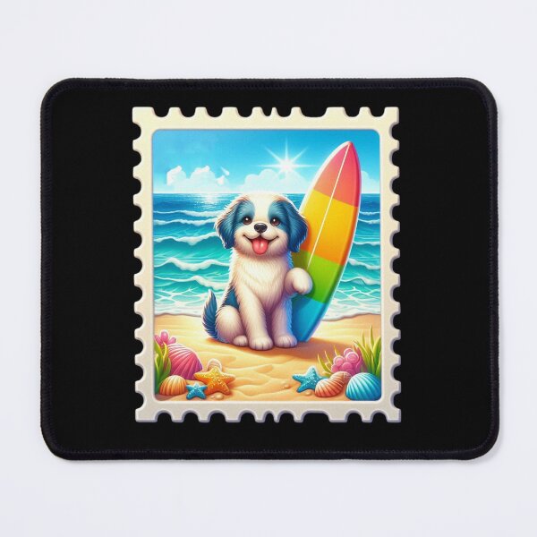 Item preview, Puppy with a Surfboard designed and sold by Codavid85.
