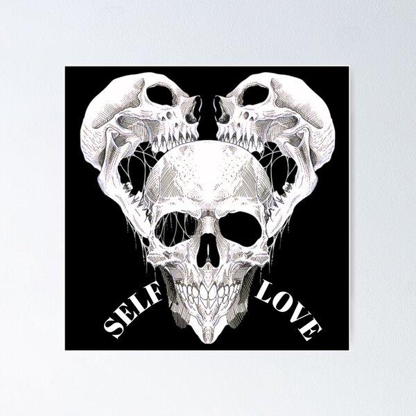 Item preview, Skull Heart Self Love Streetwear designed and sold by BaddieNz.